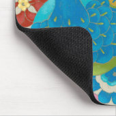 Colorful Peacock en Flowers Muismat (Hoek)