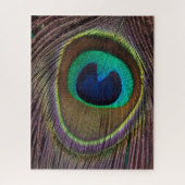 Colorful Peacock Feather | Aangepast Legpuzzel (Verticaal)