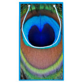 Colorful Peacock Feather Eyespot Klein Cadeauzakje (Achterkant)