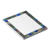 Colorful Peacock Feather Eyespot Pattern Notitieblok (Schuin)