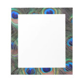 Colorful Peacock Feather Eyespot Pattern Notitieblok (Voorkant)