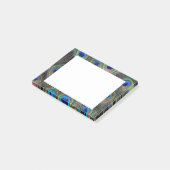 Colorful Peacock Feather Eyespot Pattern Post-it® Notes (Schuin)