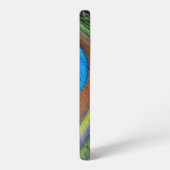 Colorful Peacock Feather Eyespot Samsung Galaxy Hoesje (Linkerkant)