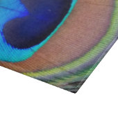 Colorful Peacock Feather Eyespot Snijplank (Hoek)