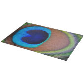 Colorful Peacock Feather Eyespot Snijplank (Hoek)