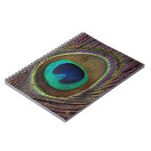 Colorful Peacock Feather Personalized Notitieboek (Linkerzijde)