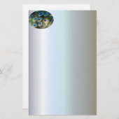 Colorful Peacock Feathers Briefpapier (Voorkant / Achterkant)