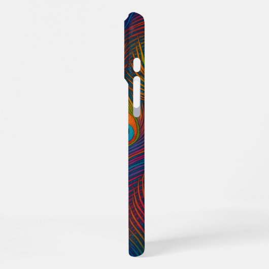 Colorful Peacock Feathers iPhone Hoesje (Linkerkant)