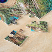 Colorful Peacock Feathers Legpuzzel (Zijkant)