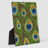 Colorful Peacock Feathers Print Fotoplaat (Zijkant)