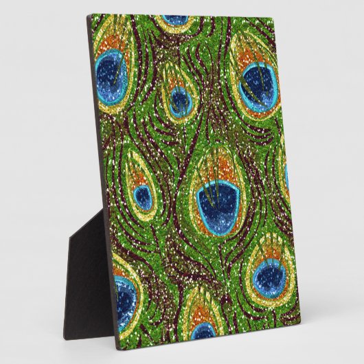 Colorful Peacock Feathers Print Fotoplaat (Zijkant)