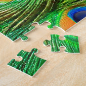 Colorful Peacock Feathers Print Legpuzzel (Zijkant)