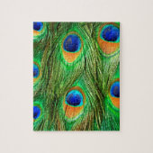 Colorful Peacock Feathers Print Legpuzzel (Verticaal)