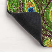 Colorful Peacock Feathers Print Muismat (Hoek)