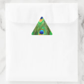 Colorful Peacock Feathers Print Sticker (Tas)