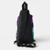 Colorful Peacock Feathers Sling Bag (Achterkant)