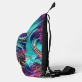 Colorful Peacock Feathers Sling Bag (Rechts)