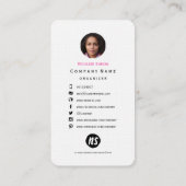 Colorful Peacock Floral Paisley | VISITEKAARTJES (Achterkant)