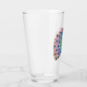 Colorful Peacock Glas (Rechts)