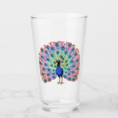 Colorful Peacock Glas (Voorkant)
