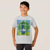 COLORFUL PEACOCK KINDER SHIRT (Voorkant volledig)