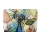 Colorful Peacock Mosaic Bath Mat (Voorkant)
