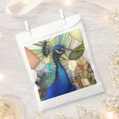 Colorful Peacock Mosaic Guntzakken Bedankzakje (Geknipt)