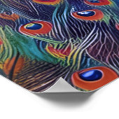 Colorful Peacock Poster (Hoek)