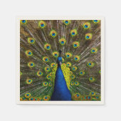 Colorful peacock servet (Voorkant)