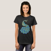 Colorful Peacock T-shirt (Voorkant volledig)