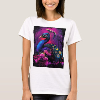 Colorful Peacock T-shirt