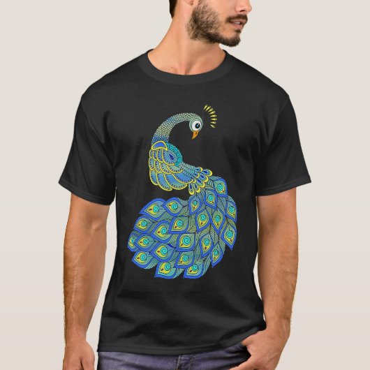 Colorful Peacock T-shirt (Voorkant)