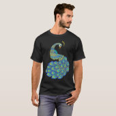 Colorful Peacock T-shirt (Voorkant volledig)