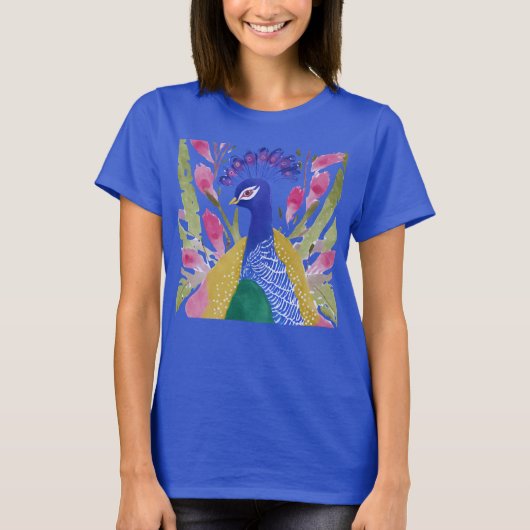 Colorful Peacock T-shirt (Voorkant)