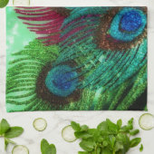 Colorful Peacock Theedoek (Gevouwen)