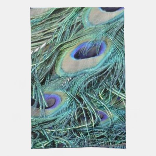 Colorful Peacock Theedoek (Verticaal)