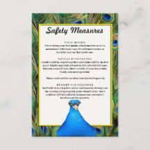 Colorful Peacock Weddenschap Safety Measures