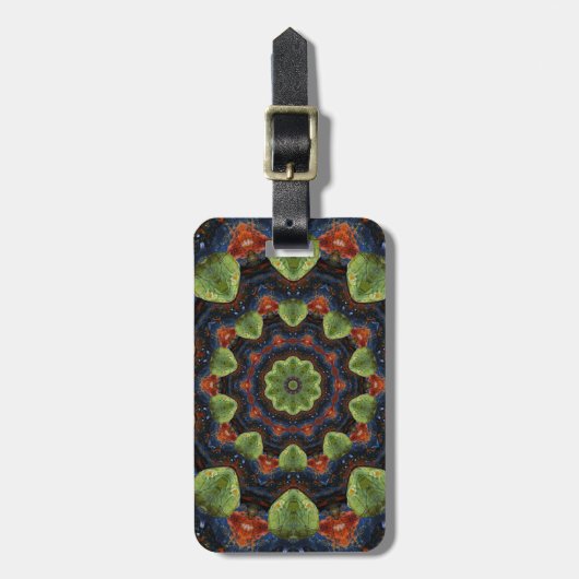 Colorful Pebble Kaleidoscope Bagagelabel (Voorkant verticaal)
