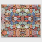 Colorful Pebble Rock Wrapping Paper Cadeaupapier (Vlak)