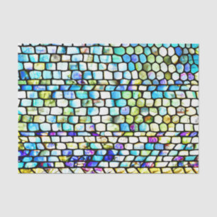 Colorful Pebbles Glass Effect Decouting Tissuepapier