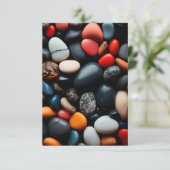 Colorful Pebbles Kaart (Staand voorkant)