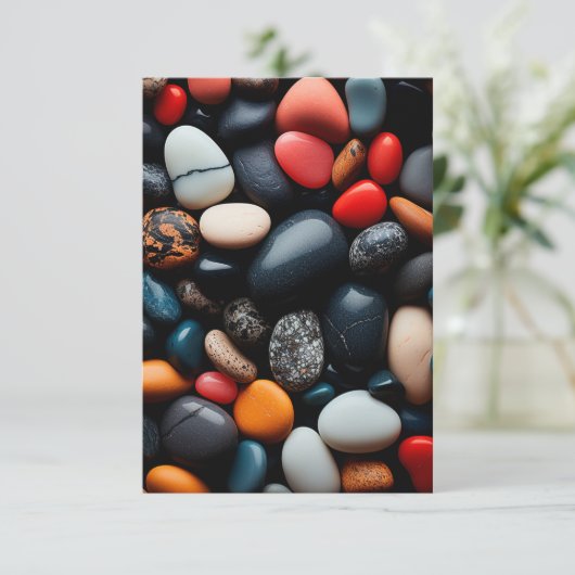 Colorful Pebbles Kaart (Staand voorkant)