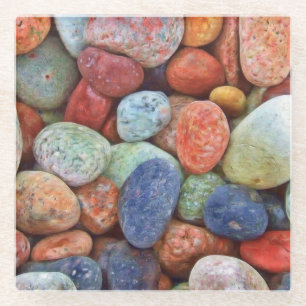 Colorful Pebbles - Onderzetter Glazen Onderzetter