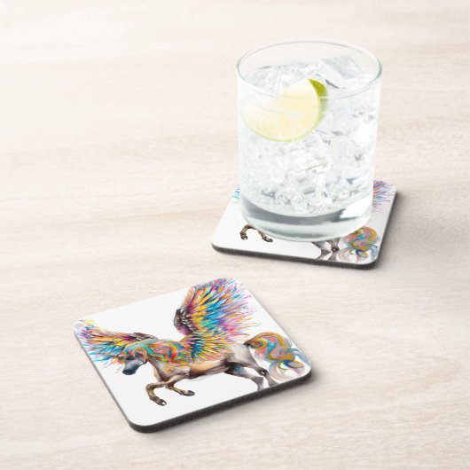 Colorful Pegasus Bier Onderzetter (Rechterzijde)
