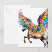 Colorful Pegasus Briefkaart (Voorkant / Achterkant)