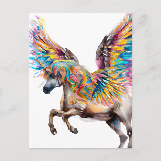 Colorful Pegasus Briefkaart (Voorkant)