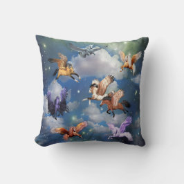 Colorful Pegasus Flying Horses the Myth is Real Kussen