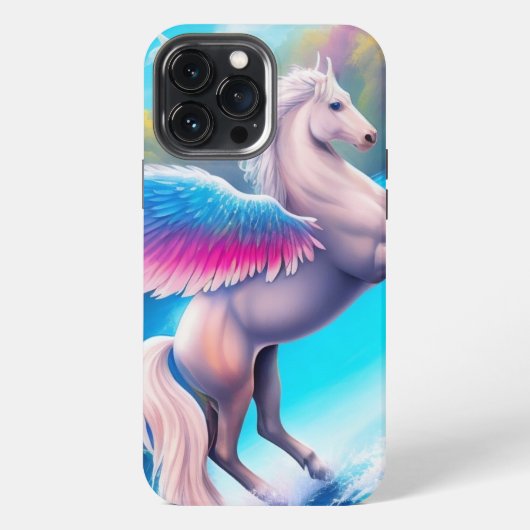 Colorful Pegasus iPhone Hoesje (Achterkant)