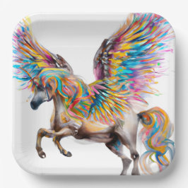 Colorful Pegasus Papieren Bordje