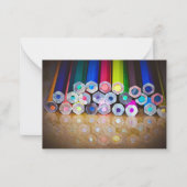 Colorful Pencil Art Photography Note Card Notitiekaartje (Voorkant)